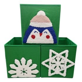Premium Embroidered Christmas 10.5-inch Organizer 3pcs, Bake The Christmas Spirit (Option: default)