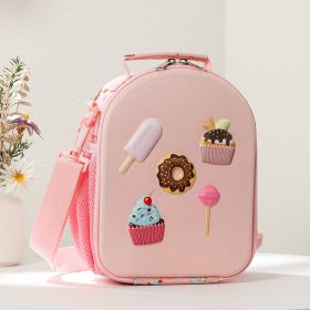 Cute Lunch Insulated Bag, Portable Outdoor Makeup Bag, Insulated And Cold, Suitable For Holding Lunch And Cold Drinks, Also A Cute Backpack For C (Color: Pink)
